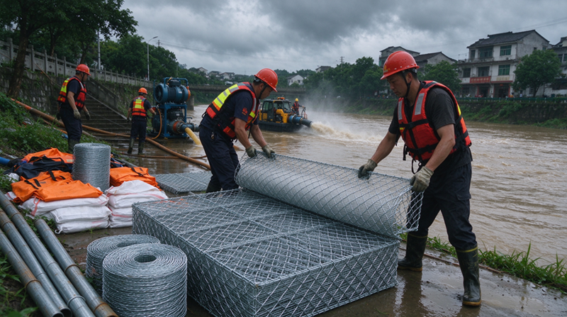Bidh Toraidhean Casg Tuiltean Changshu Jianghe a ’lìbhrigeadh Gabion & Stuthan mogal Galvanized airson Pròiseact Taic Drèanadh Èiginn Mongolia a-staigh Bidh Toraidhean Casg Tuiltean Changshu Jianghe a ’lìbhrigeadh Gabion & Stuthan mogal Galvanized airson Pròiseact Taic Drèanadh Èiginn Mongolia a-staigh